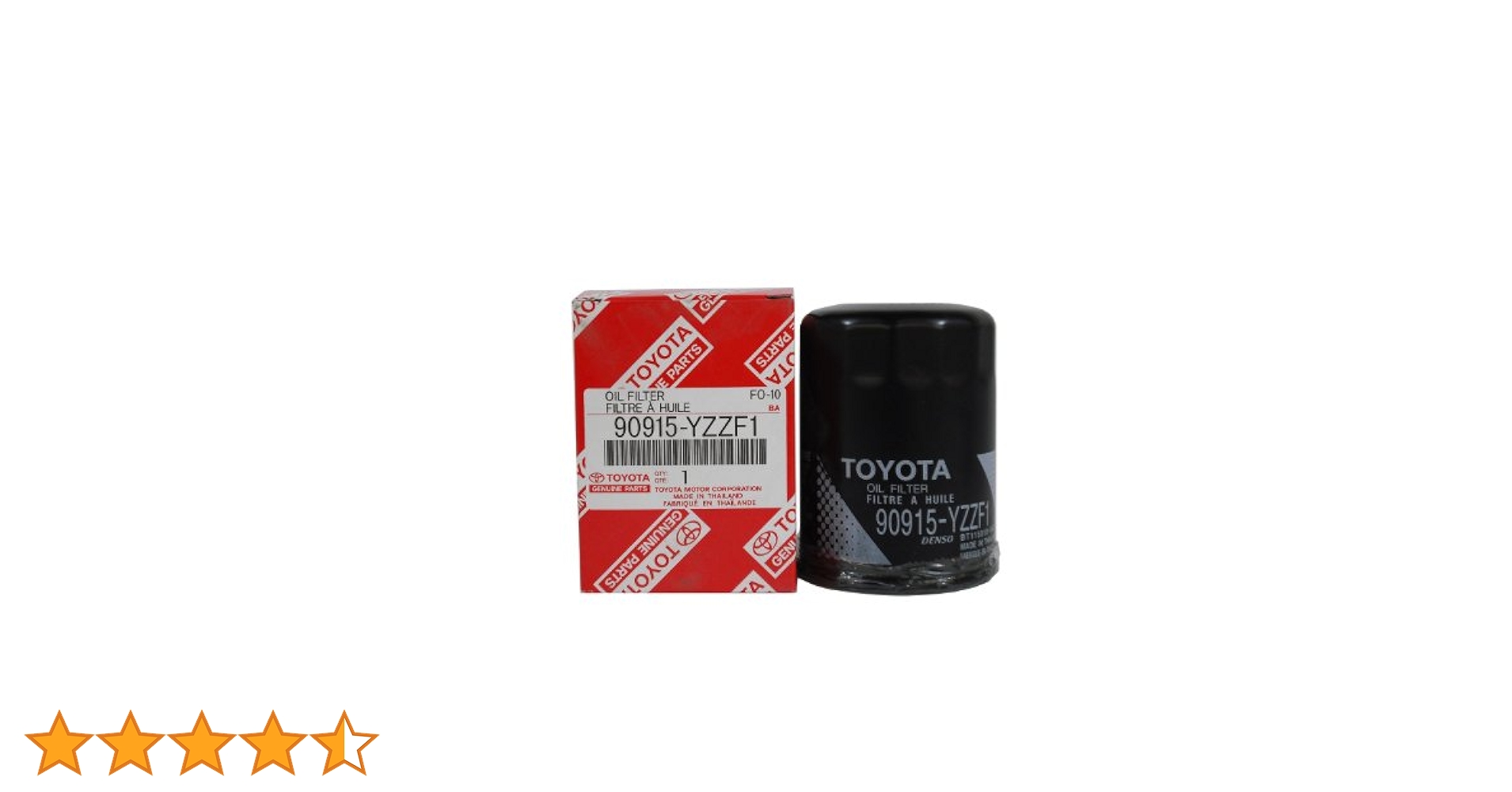 Toyota Genuine Parts 90915-YZZF1 Oil Filter, Oil Filters